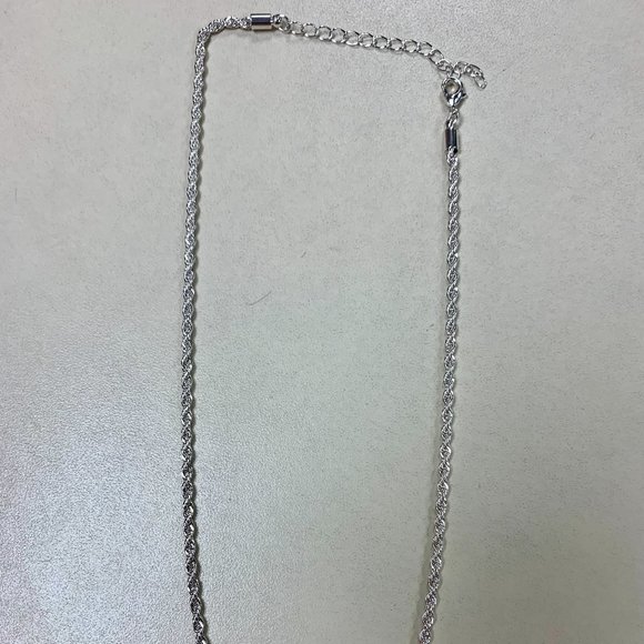 Silver Braided Plated Chain - Picture 4 of 4